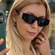 Load image into Gallery viewer, Ins Popular Women Small Cat Eye Sunglasses Women&#39;s Men&#39;s 2023 Vintage Eyewear Black BB Sun Glasses Woman Shades UV400