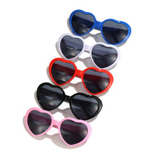 Load image into Gallery viewer, Ins Style Love Heart Shaped Sunglasses Women Cat Eye Heart Effect Night Sun Glasses Light Eyewear UV400 Lentes De Sol Femme