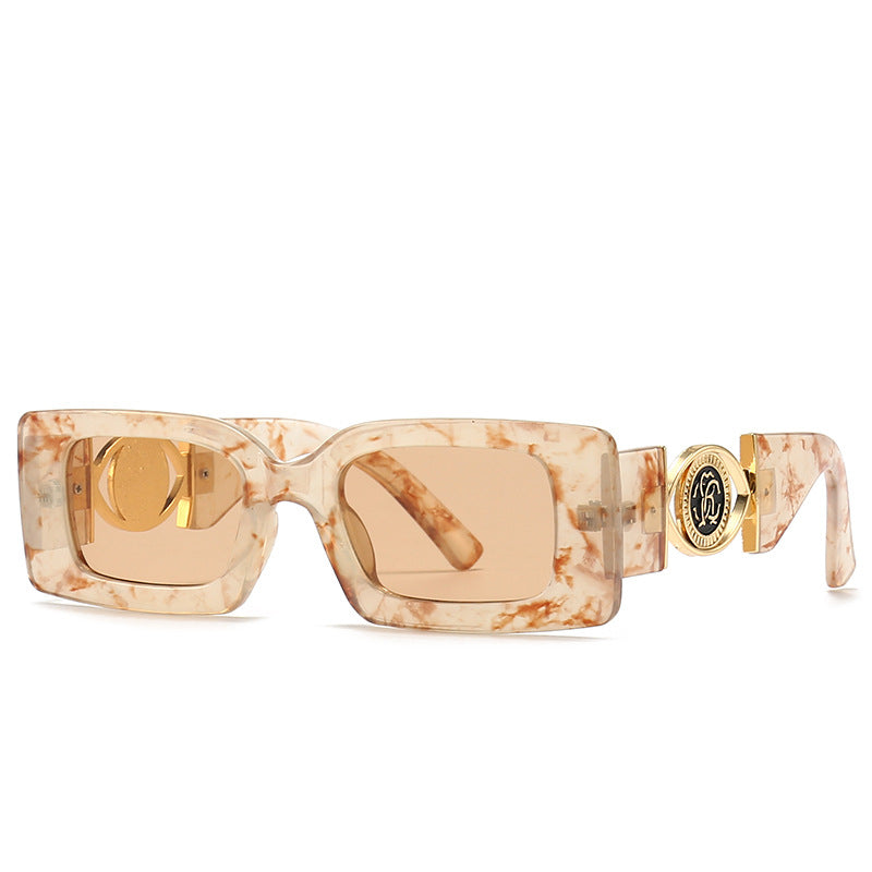 Ins Temperament Square Sunglasses Small Frame UV Protection Glasses Female Street Shooting Sunglasses Trend