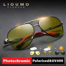 Load image into Gallery viewer, Intelligent Aviation Photochromic Polarized Sunglasses For Men Day Night Vision Driving Sun Glasses Women zonnebril heren UV400