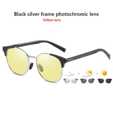 Load image into Gallery viewer, Intelligent Photochromic Round Polarized Sunglasses Men Women Day Night Vision Glasses Driving Discoloration gafas de sol hombre