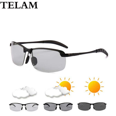 Intelligent Photochromic Sunglasses  Male Polarized Day and Night Driving Antiglare Night Vision Glasses driving