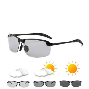 Intelligent Photochromic Sunglasses  Male Polarized Day and Night Driving Antiglare Night Vision Glasses driving