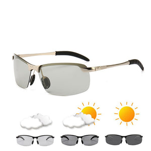 Intelligent Photochromic Sunglasses  Male Polarized Day and Night Driving Antiglare Night Vision Glasses driving