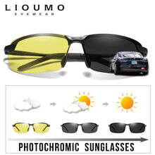 Load image into Gallery viewer, Intelligent Polarized Photochromic Sunglasses Day Night Vision Goggles Driver Eyeglasses Men Women Yellow Lens Driving Glasses