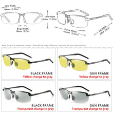 Load image into Gallery viewer, Intelligent Polarized Photochromic Sunglasses Day Night Vision Goggles Driver Eyeglasses Men Women Yellow Lens Driving Glasses