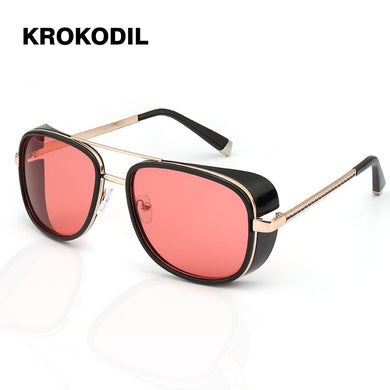 Iron Man 3 RAY TONY Matsuda Sunglasses Men Coating Steampunk Men Vintage Brand Designer Sun glasses Oculos Masculino Gafas C61