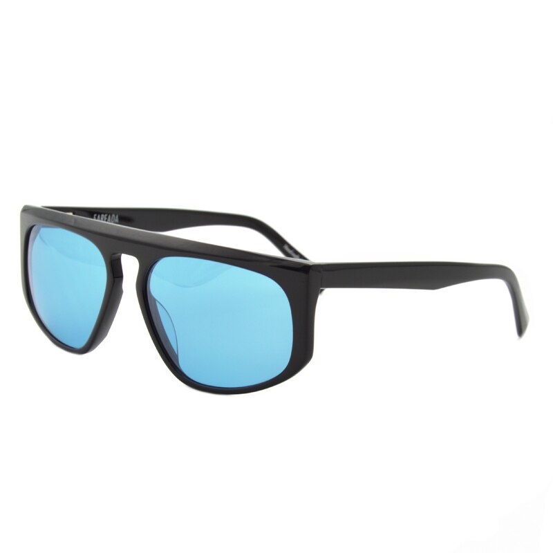 Iron Man Robert Downey.Jr Sunglasses Oversized Sunglasses for Men Yellow Sunglasses Mens Blue Lens UV Protection Driving Shades