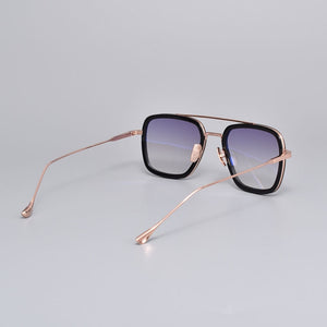 Iron Man Tony Stark Sunglasses 006 Style Sun glasses Spider Man Edith Glasses Retro Robert Downey JR Tom with Original case