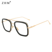Load image into Gallery viewer, Iron Man Tony Stark Sunglasses Square Sunglasses Men Brand Designer 2023 Glasses Retro Robert Downey JR Eyeglasses UV400