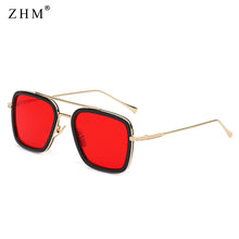 Load image into Gallery viewer, Iron Man Tony Stark Sunglasses Square Sunglasses Men Brand Designer 2023 Glasses Retro Robert Downey JR Eyeglasses UV400