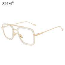 Load image into Gallery viewer, Iron Man Tony Stark Sunglasses Square Sunglasses Men Brand Designer 2023 Glasses Retro Robert Downey JR Eyeglasses UV400