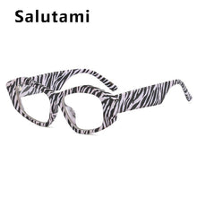 Load image into Gallery viewer, Irregular Anti-blue Light Zebra Print Eyeglasses For Women Vintage Unique Cat Eye Computer Glasses Frame Female Elegant Shades