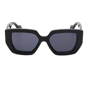 Irregular Black Square Sunglasses Men Milan Week 2023  Designer Brand Celebrity Shades Thick Frame Glasses UV400