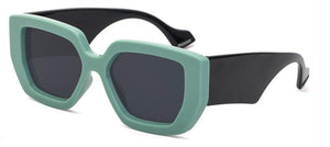 Irregular Black Square Sunglasses Men Milan Week 2023  Designer Brand Celebrity Shades Thick Frame Glasses UV400