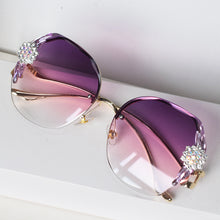 Load image into Gallery viewer, Irregular Rimless  Sunglasses Women Brand Designer Bling Rhinestone Sun Glasses Vintage Shades Gafas De Sol