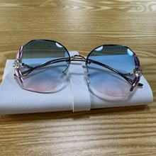 Load image into Gallery viewer, Irregular Rimless  Sunglasses Women Brand Designer Bling Rhinestone Sun Glasses Vintage Shades Gafas De Sol