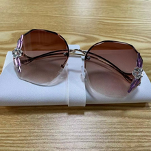 Load image into Gallery viewer, Irregular Rimless  Sunglasses Women Brand Designer Bling Rhinestone Sun Glasses Vintage Shades Gafas De Sol