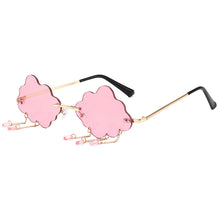 Carica l&#39;immagine nel visualizzatore di Gallery, Irregular Frameless Sunglasses Women Gradient Alloy Frame Brand Glasses Designer Clouds Female Shades