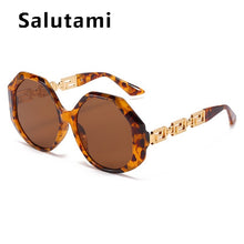 Carica l&#39;immagine nel visualizzatore di Gallery, Irregular Polygon Square Sunglasses For Women 2023  Brand Black White Gradient Sun Glasses Female Alloy Hollow Leg Shades