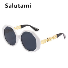 Carica l&#39;immagine nel visualizzatore di Gallery, Irregular Polygon Square Sunglasses For Women 2023  Brand Black White Gradient Sun Glasses Female Alloy Hollow Leg Shades