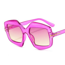 Load image into Gallery viewer, Irregular Polygon Square Sunglasses Women 2023 Gradient Beige Black Sun Glasses Men Vintage Oversized Shadesd Leopar