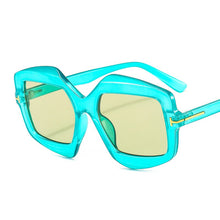 Load image into Gallery viewer, Irregular Polygon Square Sunglasses Women 2023 Gradient Beige Black Sun Glasses Men Vintage Oversized Shadesd Leopar