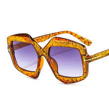 Load image into Gallery viewer, Irregular Polygon Square Sunglasses Women 2023 Gradient Beige Black Sun Glasses Men Vintage Oversized Shadesd Leopar