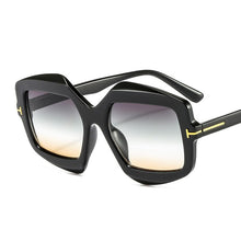 Load image into Gallery viewer, Irregular Polygon Square Sunglasses Women 2023 Gradient Beige Black Sun Glasses Men Vintage Oversized Shadesd Leopar