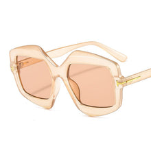 Load image into Gallery viewer, Irregular Polygon Square Sunglasses Women 2023 Gradient Beige Black Sun Glasses Men Vintage Oversized Shadesd Leopar