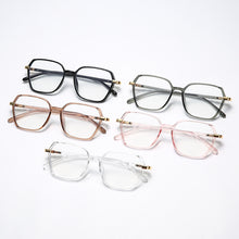 Carica l&#39;immagine nel visualizzatore di Gallery, Occhiali quadrati irregolari Montatura per occhiali Occhiali poligonali Occhiali con lenti trasparenti Occhiali da vista anti-luce blu