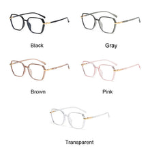 Carica l&#39;immagine nel visualizzatore di Gallery, Occhiali quadrati irregolari Montatura per occhiali Occhiali poligonali Occhiali con lenti trasparenti Occhiali da vista anti-luce blu