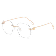 Carica l&#39;immagine nel visualizzatore di Gallery, Irregular Square Men Rimless Sunglasses  Brand Designer Round Sunglasses Women Gradient Shades Frameless UV400 Eyewear