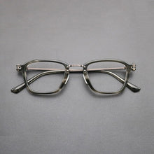Load image into Gallery viewer, Italian Handmade Titanium Acetate Optical Glasses Frame Women Full Rim Square Myopia Eyeglasses Men&#39;s Personality Green Eyewear