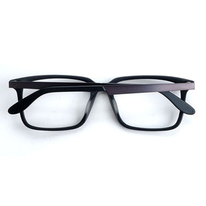 Italy Handmade Acetate Eyeglasses Frames for Men Myopia Astigmatism Hyperopia Progressive Glasses Black Rectangle