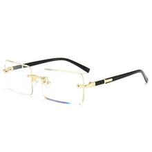 Load image into Gallery viewer, JASPEER Rectangle Sunglasses Men Rimless Sun Glasses Women UV400 Driving Gradient Shades Eyewear