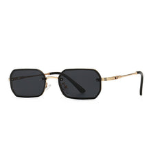 Load image into Gallery viewer, JASPEER Rectangle Sunglasses Men UV400 Driving Punk Rimless Sun Glasses Women Small Narrow Shades Eyewear Gafas De Sol