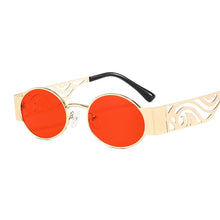 Load image into Gallery viewer, JASPEER Oval Men&#39;s Sunglasses Steampunk Sun Glasses For Women Goggle Shades UV400 Driving Punk Eyewear Brand Designer Oculos
