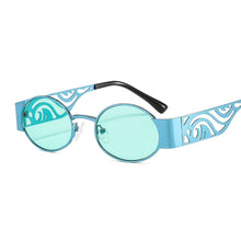 Load image into Gallery viewer, JASPEER Oval Men&#39;s Sunglasses Steampunk Sun Glasses For Women Goggle Shades UV400 Driving Punk Eyewear Brand Designer Oculos