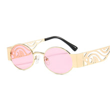 Load image into Gallery viewer, JASPEER Oval Men&#39;s Sunglasses Steampunk Sun Glasses For Women Goggle Shades UV400 Driving Punk Eyewear Brand Designer Oculos