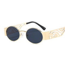 Load image into Gallery viewer, JASPEER Oval Men&#39;s Sunglasses Steampunk Sun Glasses For Women Goggle Shades UV400 Driving Punk Eyewear Brand Designer Oculos