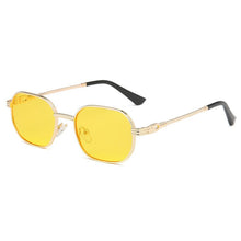 Load image into Gallery viewer, JASPEER  Punk Oval Sunglasses Men Retro Steampunk Classical Metal Frames Goggle UV400 Driving Sun Glasses