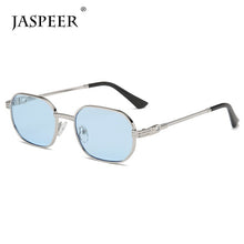Load image into Gallery viewer, JASPEER  Punk Oval Sunglasses Men Retro Steampunk Classical Metal Frames Goggle UV400 Driving Sun Glasses