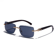 Load image into Gallery viewer, JASPEER Punk Rimless Rectangle Sunglasses Men Women Vintage Shades UV400 Driving Sun Glass Frameless Gradient  Eyewear