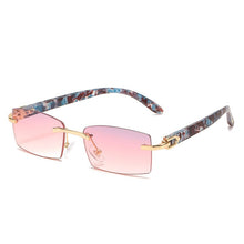 Load image into Gallery viewer, JASPEER Punk Rimless Rectangle Sunglasses Men Women Vintage Shades UV400 Driving Sun Glass Frameless Gradient  Eyewear