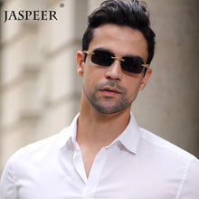 Load image into Gallery viewer, JASPEER Punk Rimless Rectangle Sunglasses Men Women Vintage Shades UV400 Driving Sun Glass Frameless Gradient  Eyewear
