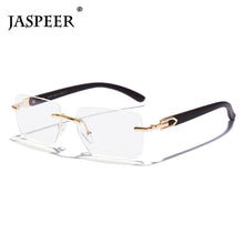 Load image into Gallery viewer, JASPEER Punk Rimless Rectangle Sunglasses Men Women Vintage Shades UV400 Driving Sun Glass Frameless Gradient  Eyewear