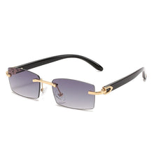 Load image into Gallery viewer, JASPEER Punk Rimless Rectangle Sunglasses Men Women Vintage Shades UV400 Driving Sun Glass Frameless Gradient  Eyewear