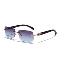 Load image into Gallery viewer, JASPEER Punk Rimless Rectangle Sunglasses Men Women Vintage Shades UV400 Driving Sun Glass Frameless Gradient  Eyewear