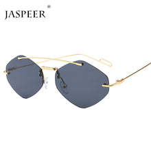 Carica l'immagine nel visualizzatore di Gallery, JASPEER Red Black Square Sunglasses Women Brand Trendy Alloy Double Beam Shades Goggle Female Sun Glasses UV400 Gafas
